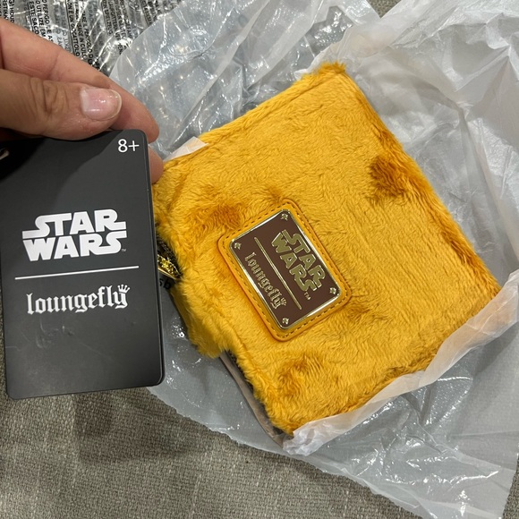 NWT LOUNGEFLY PLUSH WICKET BIFOLD WALLET - Picture 3 of 5